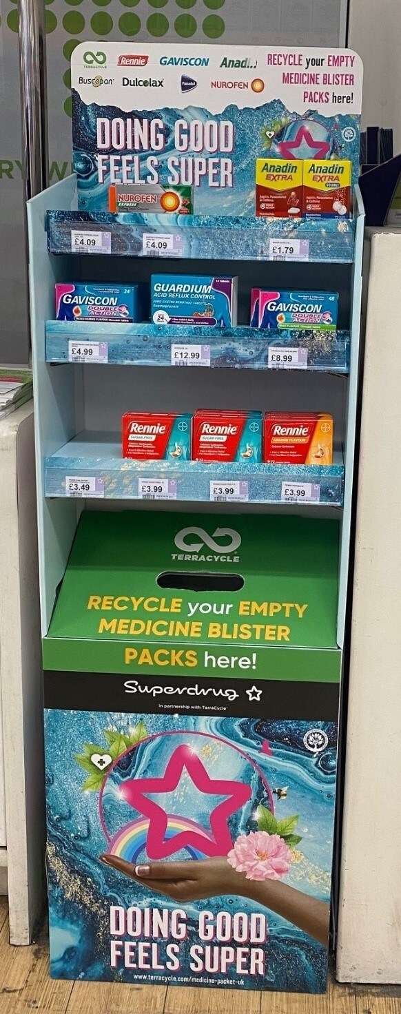 Recycling scheme for medicine blister packs now in Superdrug Bayer global